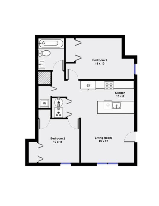 שיקגו Suite 1 On Southport 4 Queen Beds מראה חיצוני תמונה